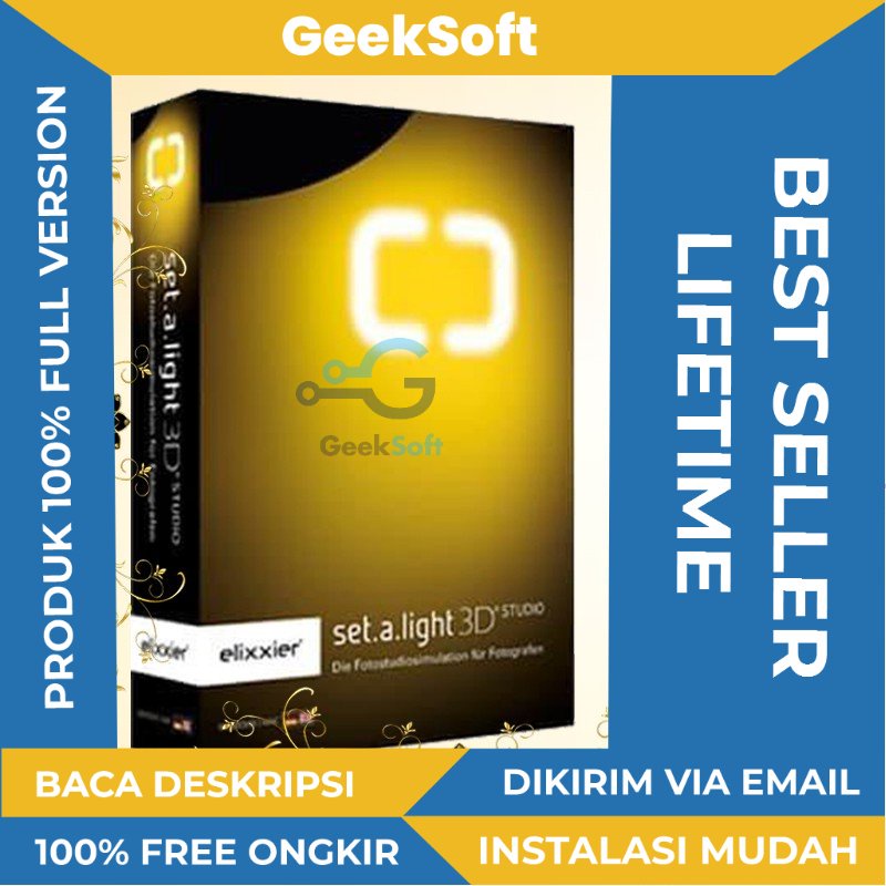 [FULL VERSION] set.a.light 3D Studio Pro Software - GARANSI AKTIVASI