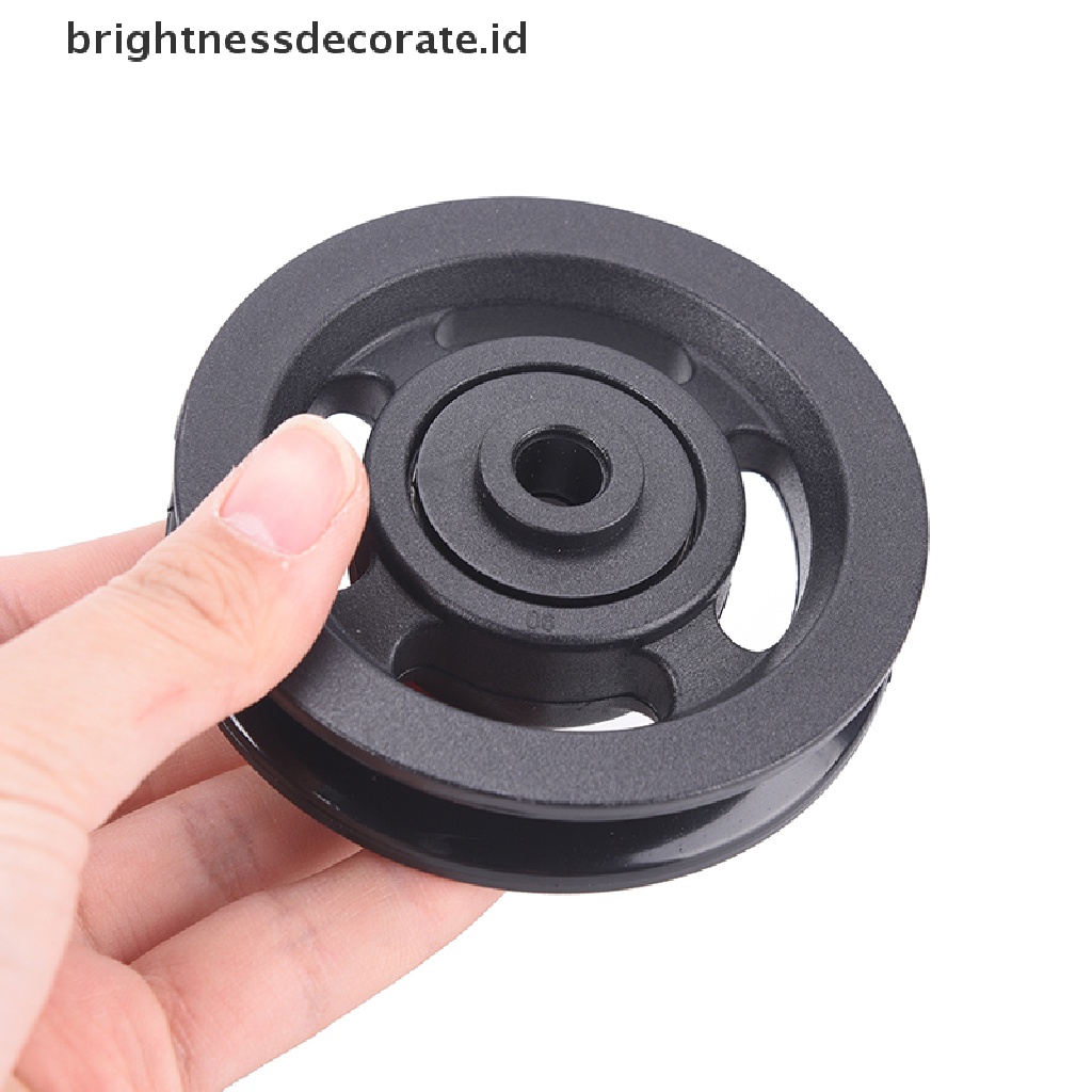 Roda Katrol Kabel Gym Tahan Lama Warna Hitam Ukuran 90mm