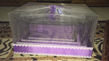 Kotak Hantaran Seserahan Mika Klambu Warna Gold