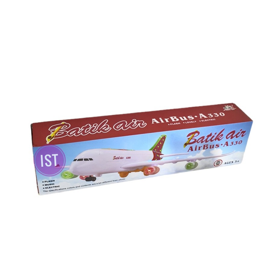 mwn.toys Pesawat BATIK AIR A330 Jumbo Baterai No.A330-130BK