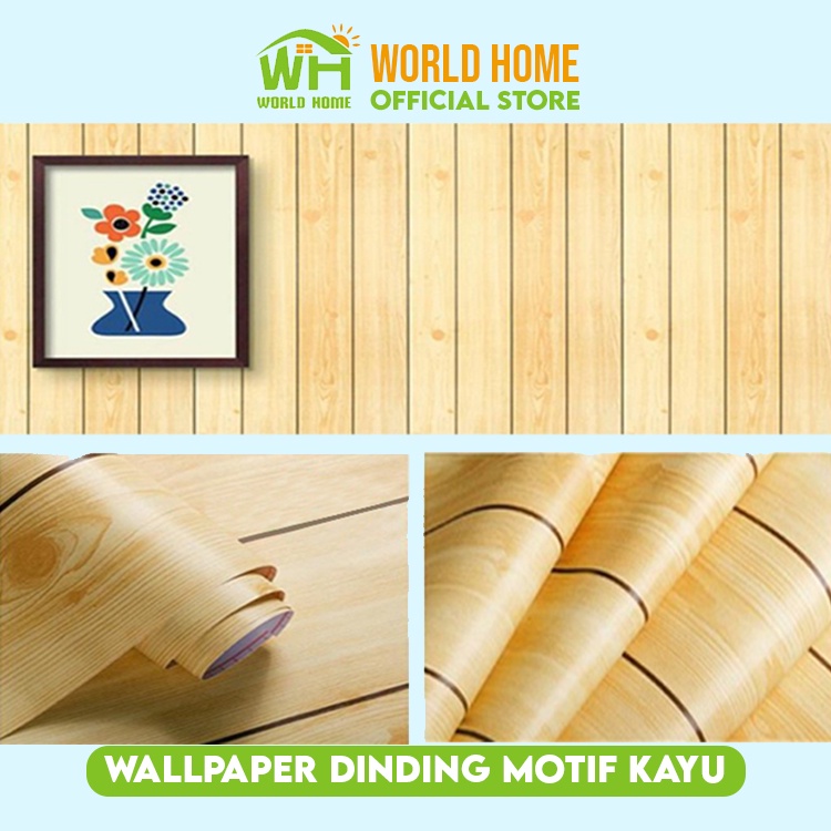 Wallpaper Stiker Dinding 9 Meter Motif Kayu Stiker Dinding Premium High Quality Murah