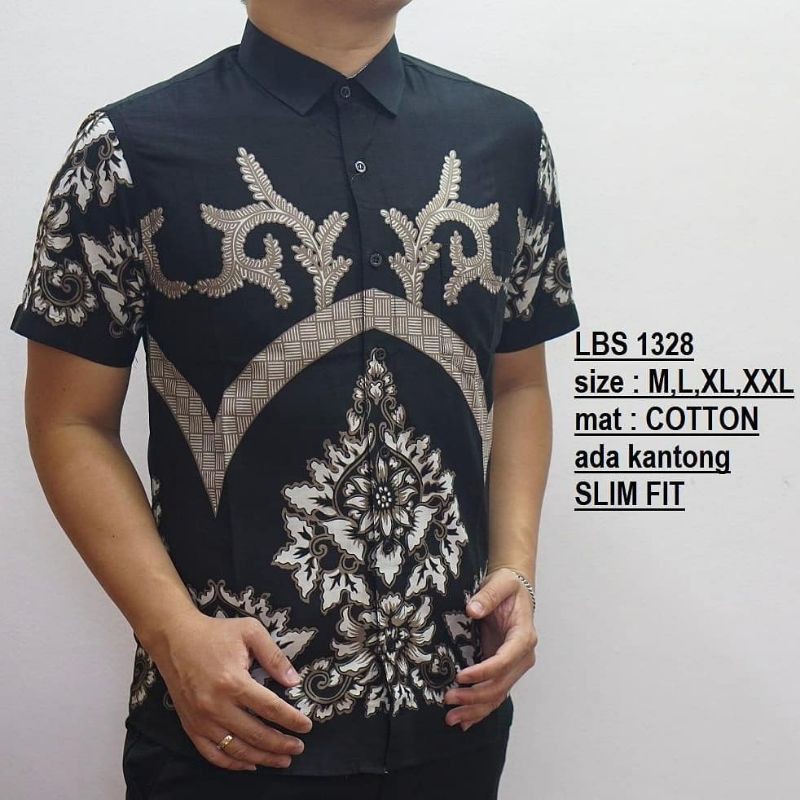 BAJU BATIK PRIA // BATIK COWOK // BATIK SLIMFIT / BATIK MODERN // BATIK PREMIUM LBS 361