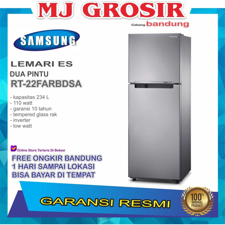 KULKAS SAMSUNG RT 22FARBDSA LEMARI ES 2 PINTU DIGITAL INVERTER