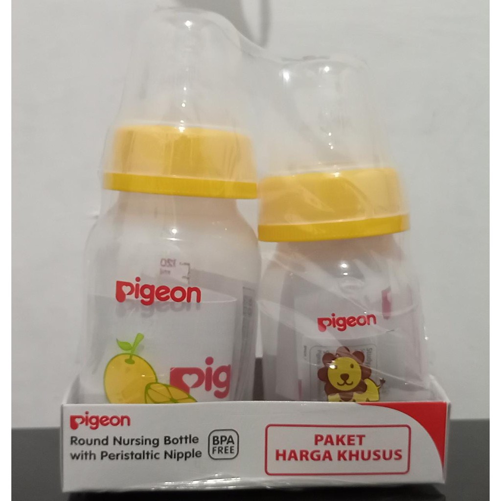 Pigeon Botol Susu Bayi 50ml , 120ml , 240ml / Botol Assorted PP Standard botle eco anti sedak , Botol Paket,(Botol Susu Pigeon) Botol Dodo sport Handle cup