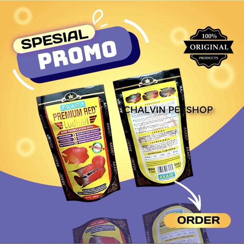 AKARI SUPER RED LOUHAN PREMIUM Ikan Louhan Original