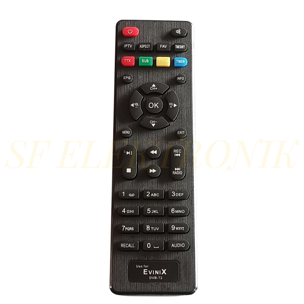 Remot STB Set Top Box Evinix DVB-T2
