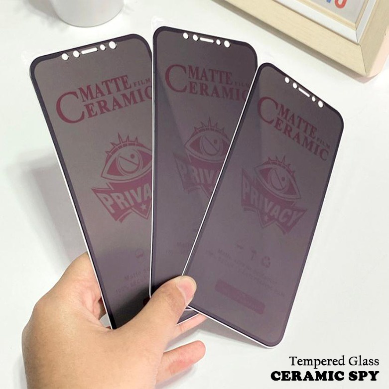 Tempered Glass Anti Spy iPhone 11 11 PRO 11 PRO MAX 12 12 PRO 12 PRO MAX 6 6+ 7/8 7+/8+ X/XS XR XS MAX 13 13 PRO 13 PRO MAX Ceramic Glass Matte PRIVACY Tglass Screen