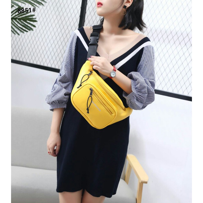 S-MURAH BANGET Balenciaga Leather BumBag Multy Fungsi 8851#