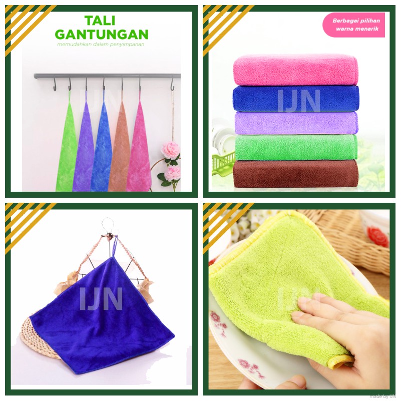 Kain Lap Microfiber Cleaning Cloth Towel Serbet Pembersih Serbaguna Murah Grosir