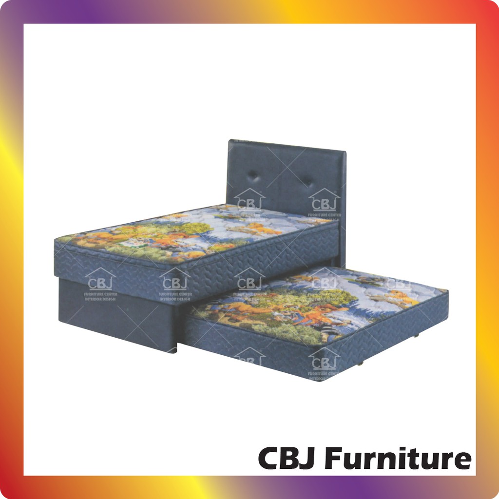 Guhdo Kasur Springbed 2 In 1 Happy Kids Plush Top KD - Full Set Sienna - Khusus Jabodetabek