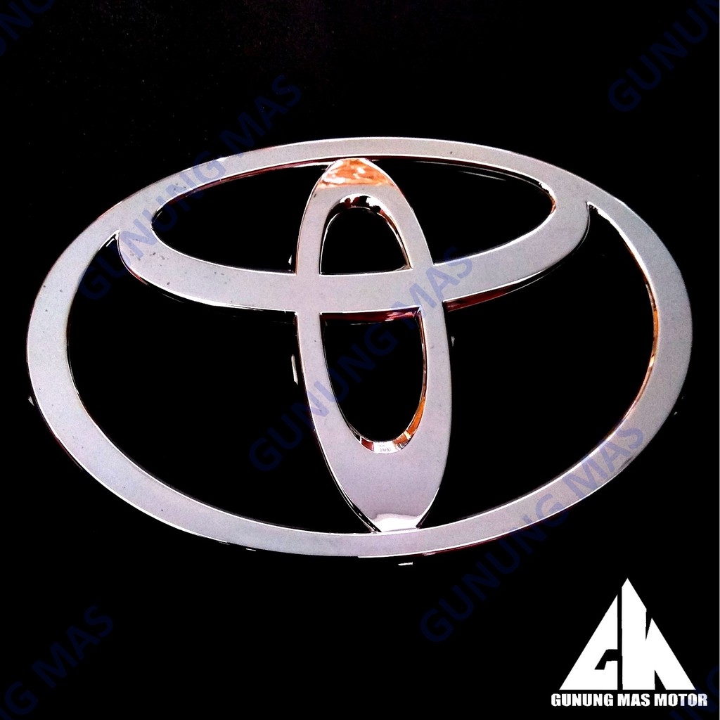 Emblem Logo Grill Rino Saurus Untuk Toyota dyna Rino Saurus Chrome
