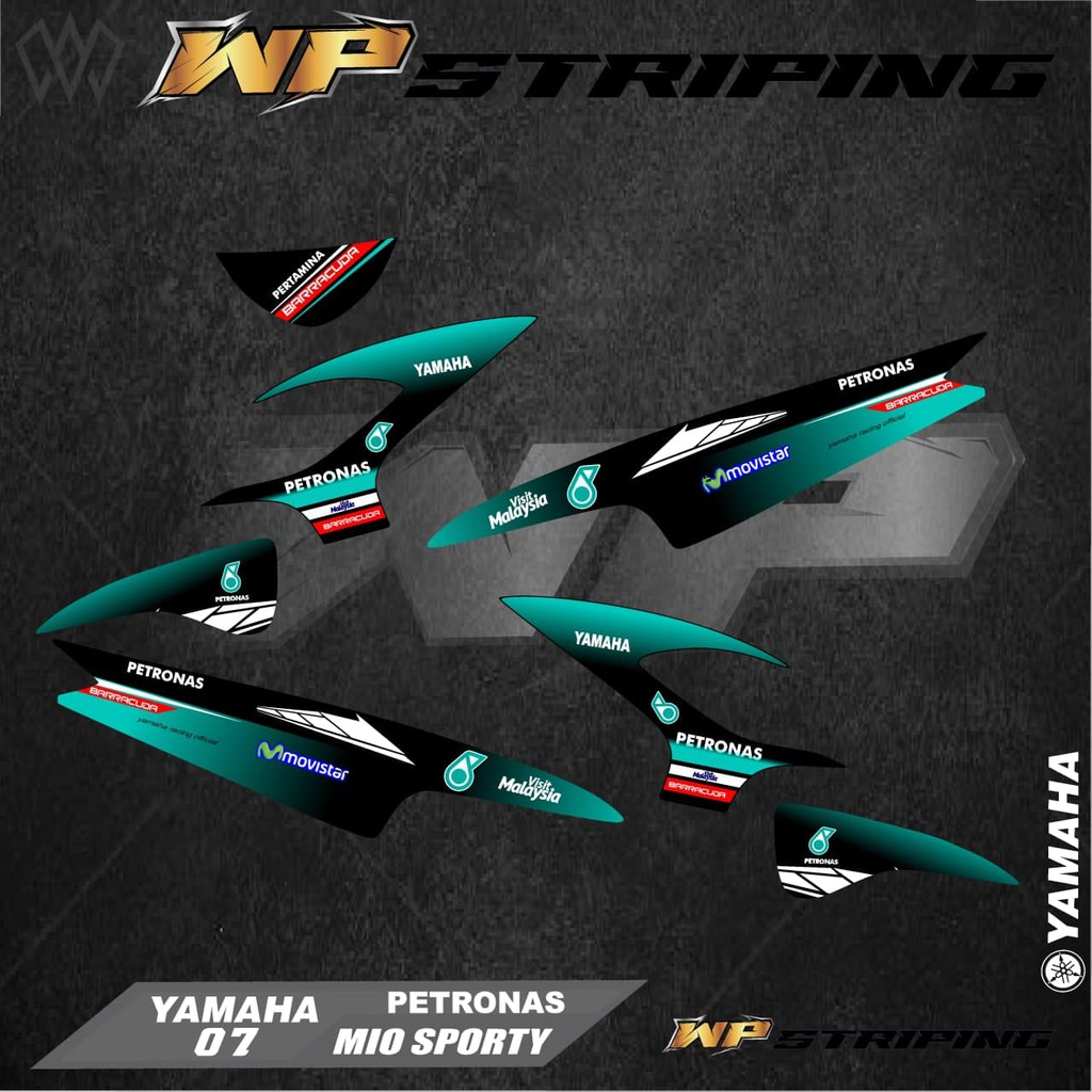Stiker Striping MIO SPORTY / Sticker Variasi List Skotlet Motor Yamaha MIO SPORTY / 07