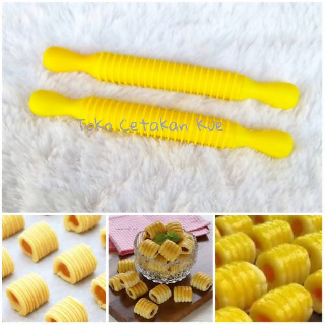 Rolling Pin Cetakan Kue Nastar Gulung Kue Lebaran Cantik Shopee Indonesia