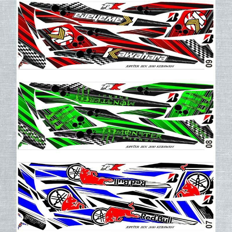 Bisa COD Sticker Striping Lis Variasi Thailand Thailook Jupiter Mx 135 Lama Old OJMX 007 Semua Ready