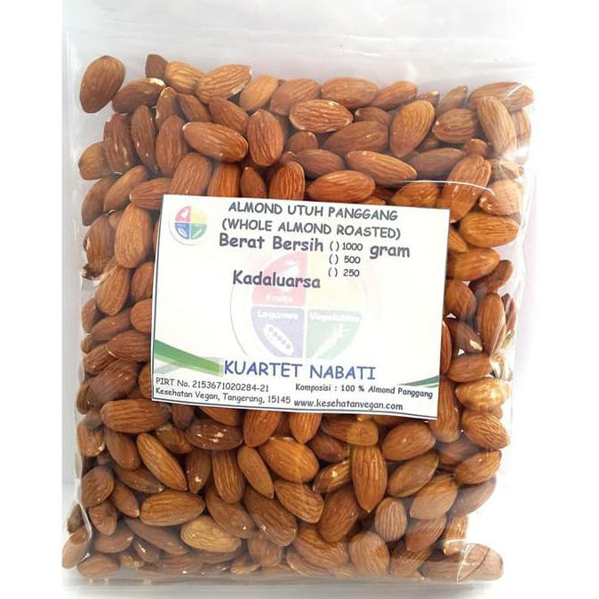 

500Gr Roasted Almond - Kacang Almond Panggang Kupas - Oven - Size Besa Mentarieka_Shop