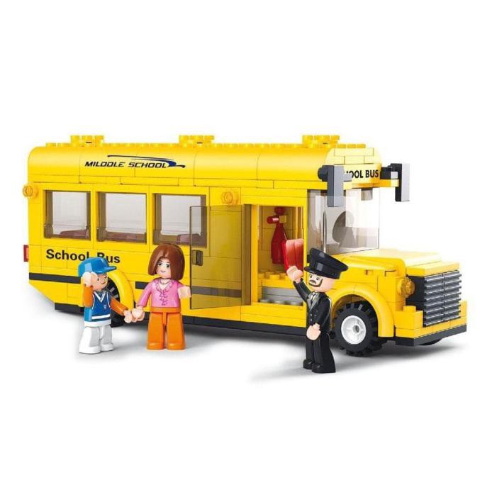 

model kit bricks sluban m38 b0507 school bus mk5 sry77