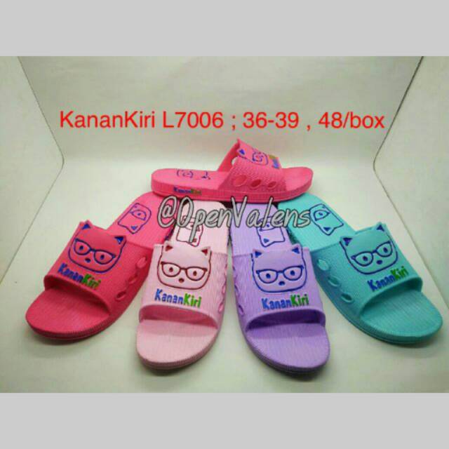 Selop motif Kucing / Selop wanita / sandal selop wanita / Selop Karet / Jelly shoes
