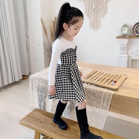 babyfit TUWEI dress lengan panjang anak perempuan baju formal anak import fd-928