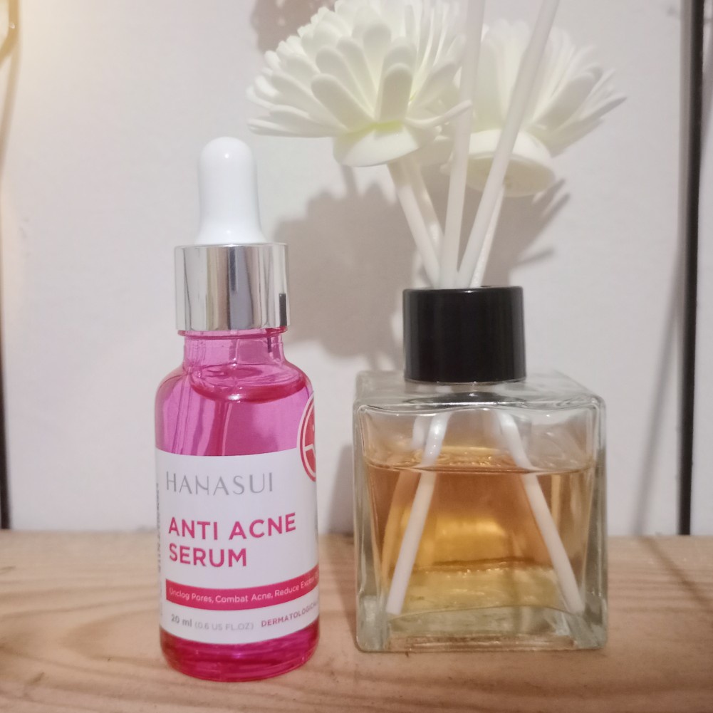 [ORI] Hanasui Serum Pink Anti Acne Melembabkan Kulit Kering Mencegah dan Mengurangi Jerawat pada Wajah | BPOM 20ml