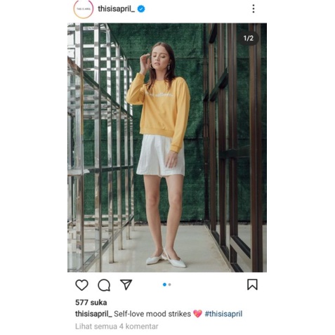 preloved sweater this is april