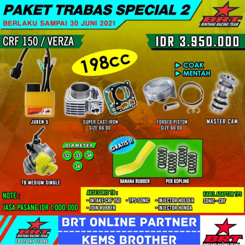 PAKET BRT CRF TRABAS SPECIAL 2