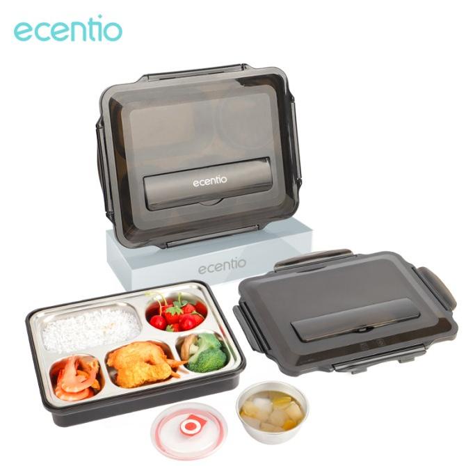 ecentio 1100ml lunch box Kotak Makan Siang dengan Stainless Steel