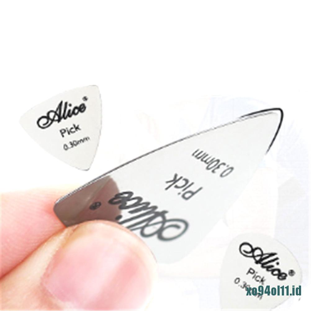 &lt; Xo94 &gt; Pick Gitar Bahan Metal Tipis 0.3mm Untuk Pemula / Profesional