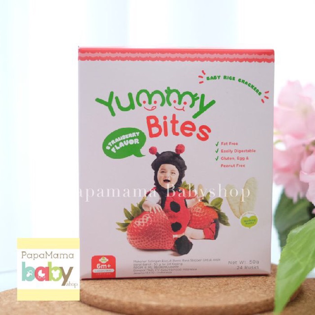 YUMMY BITES Rice Crackers Ready Semua Rasa Termurah Snack Baby Bayi Original Halal