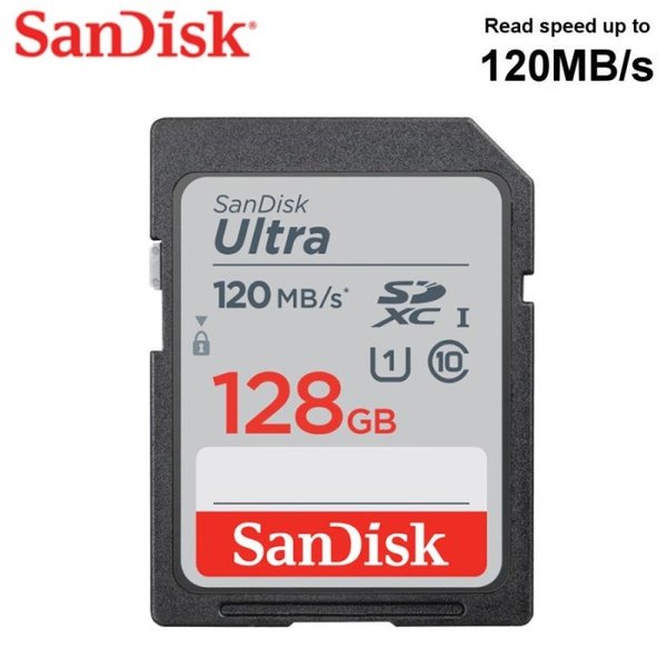 SanDisk SD CARD Ultra SDXC Card class 10 128GB - 120Mbps