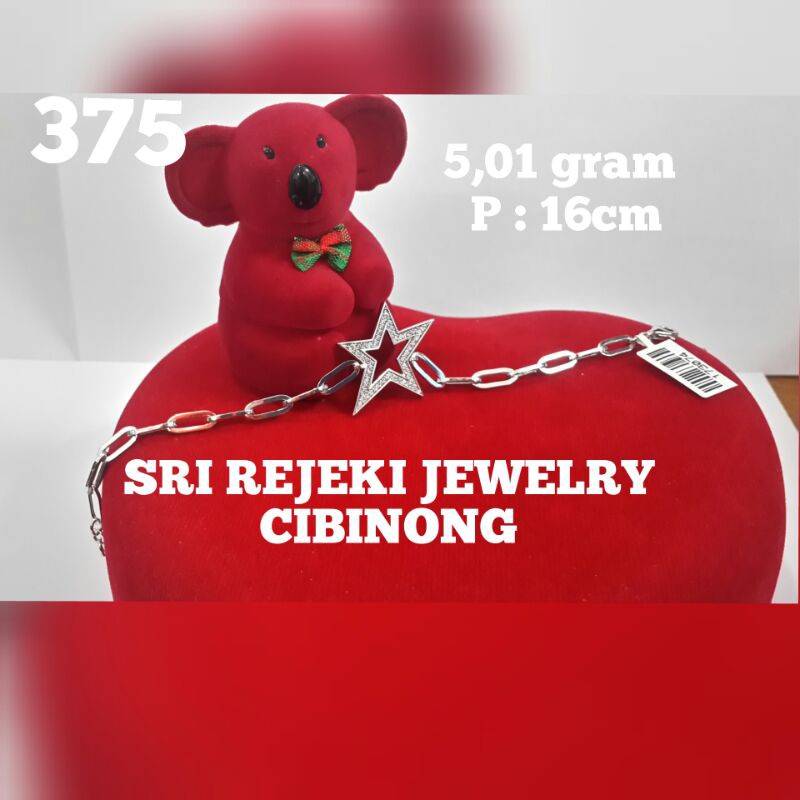 Gelang Tangan Mas Putih Paperlina Mata L375