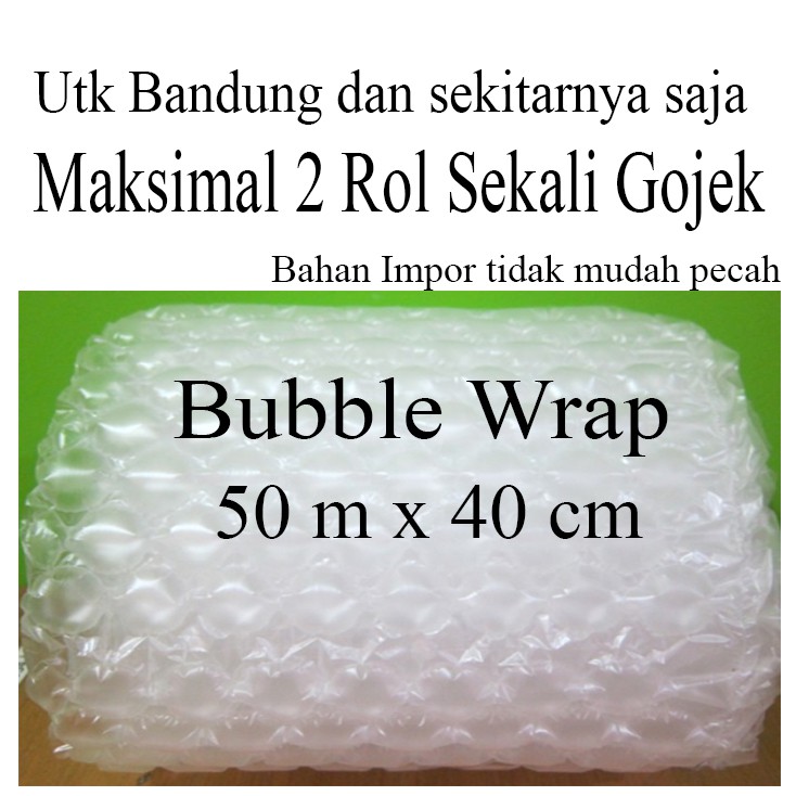 Bubble Wrap ukuran 50m x 40cm Motif Medium Bubble