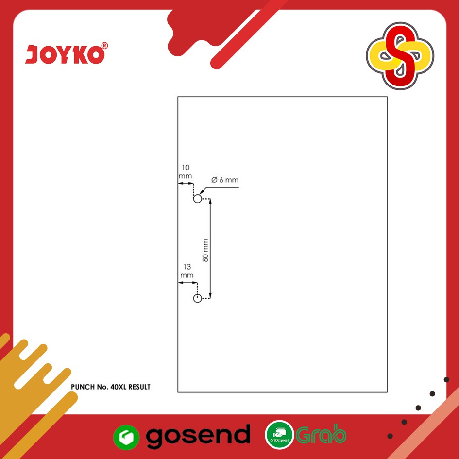 Pembolong Kertas / Plong Kertas / Punch Joyko 40XL Perforator