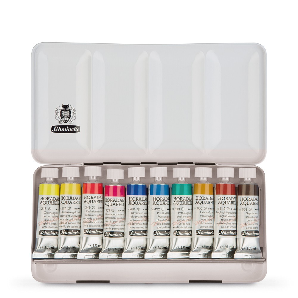 SCHMINCKE Horadam Watercolor 15ml Set x 10