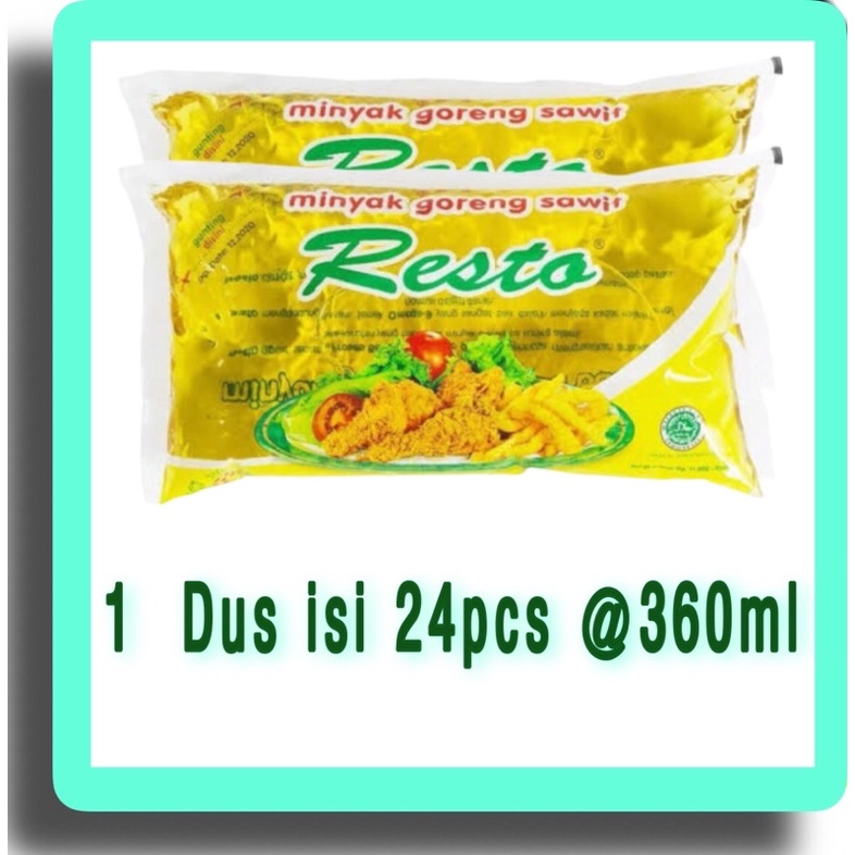 Minyak Goreng Resto Bantal 360ml 1 dus