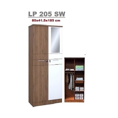 Ramya Lemari Pakaian 2 Pintu LP 205 SW - FREE ONGKIR + PEMASANGAN