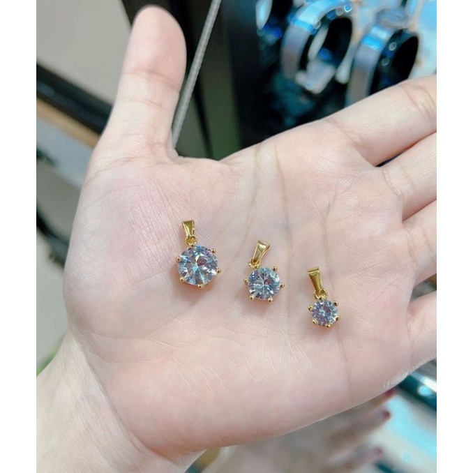 Liontin titanium mata satu