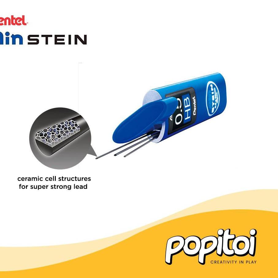 

STAR⭐ Pentel Ain Stein Mechanical Pencil Lead Refill 0.5 mm (isi 40) isi pensil cetek