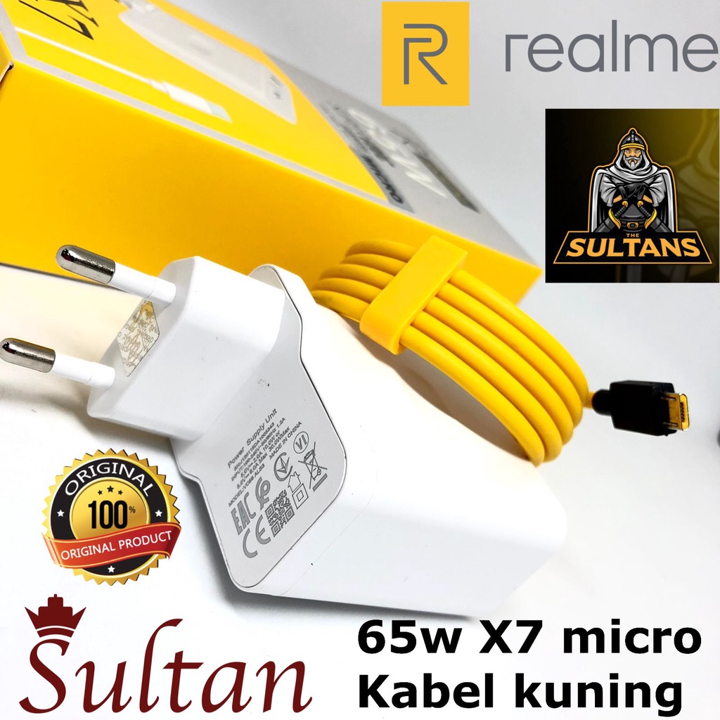TRAVEL CHARGER ATAU CASAN REALME 8 MICRO-USB / TYPE-C REALME X7 65W ORIGINAL REALME