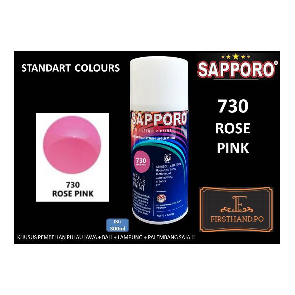Sapporo Cat Spray 730 Rose Pink 300 ml Cat Semprot Sapporo
