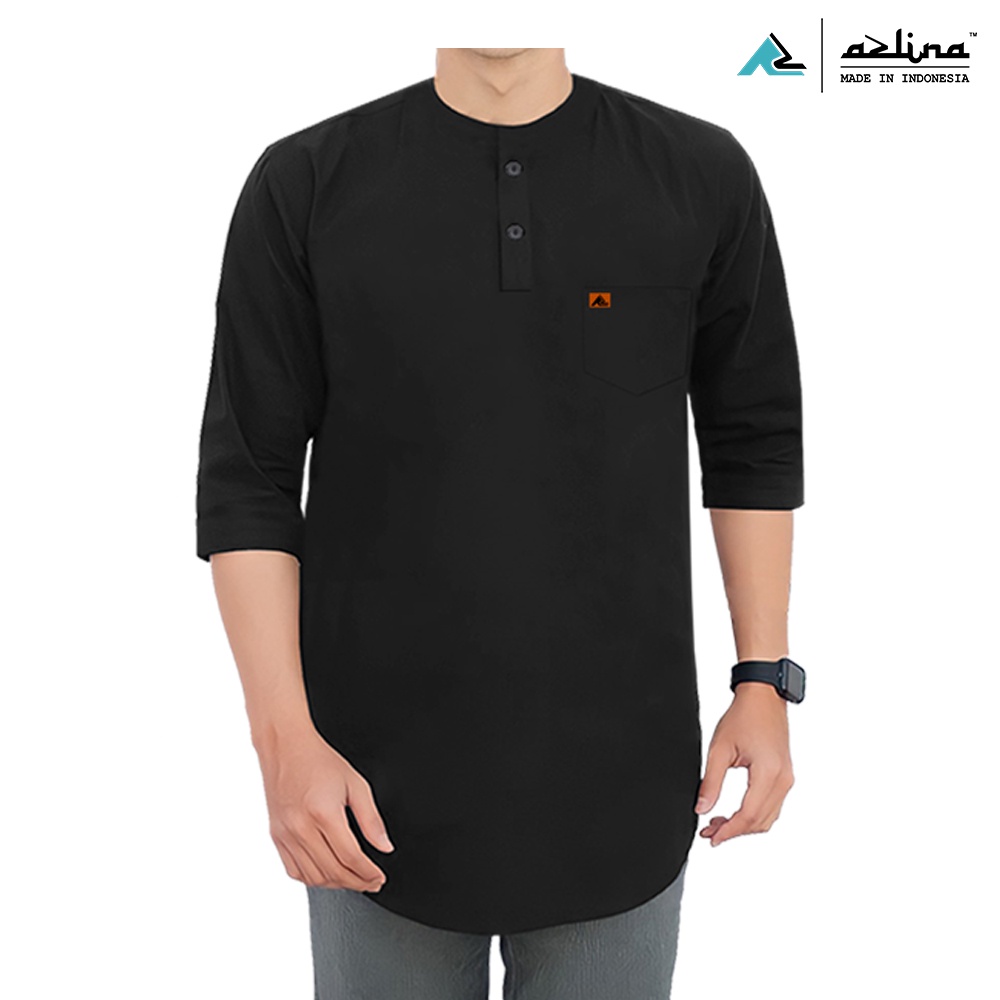 Kaos kurta pria dewasa terbaru bahan adem lengan 3/4 bisa cod