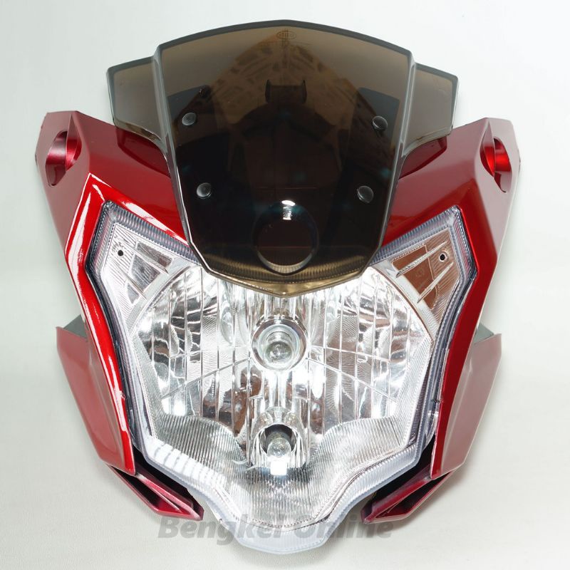 Kedok Lampu Depan Komplit New Vixion Advance NVA 2015-2016 merah