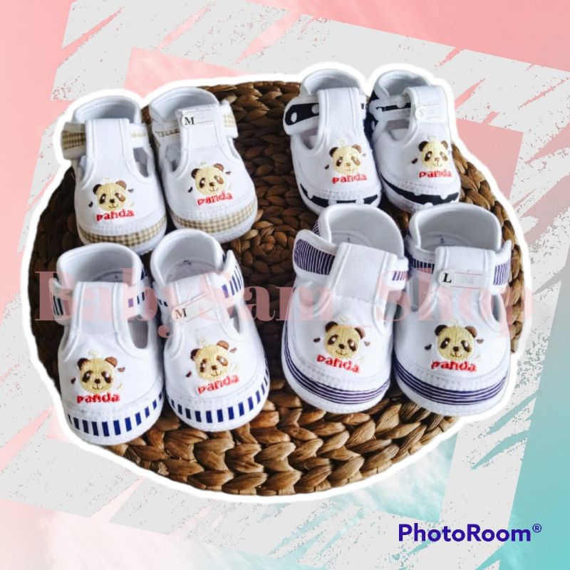 Sepatu Prewalker Bordir Animal Lucu || Sepatu Kain Bayi 0-18Bulan SNI