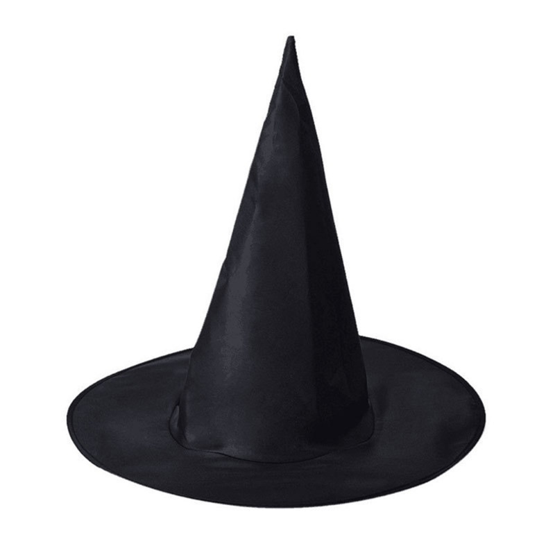 Topi Penyihir Warna Hitam Untuk Kostum Halloween