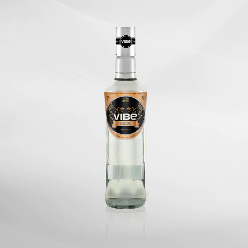 Vibe Premium Peach 700 ml  ( Original &amp; Resmi By Vinyard )