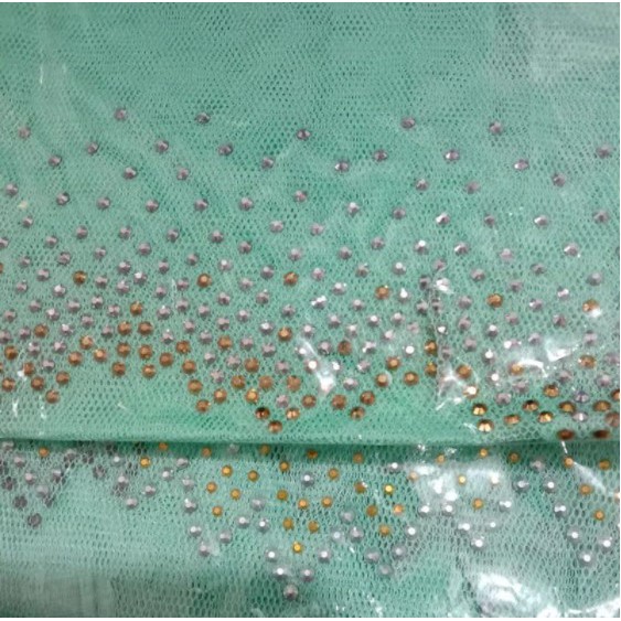 INNER HIJAB JILBAB DIAMOND BLINK BRUKAT PAYET TILE ZIGZAG PENGANTIN PESTA MODEL IKAT BKN CIPUT NINJA-MINT