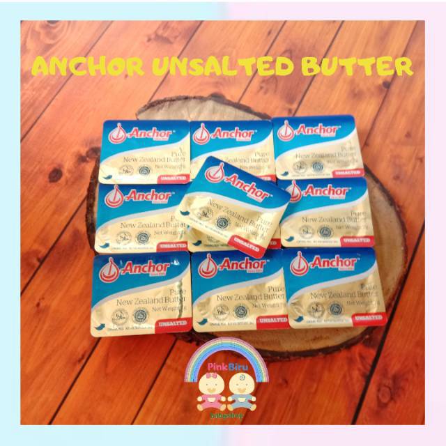 

ANCHOR BUTTER UNSALTED(UB) - SALTED BUTTER 10PCS KEMASAN @7GR HALAL MUI