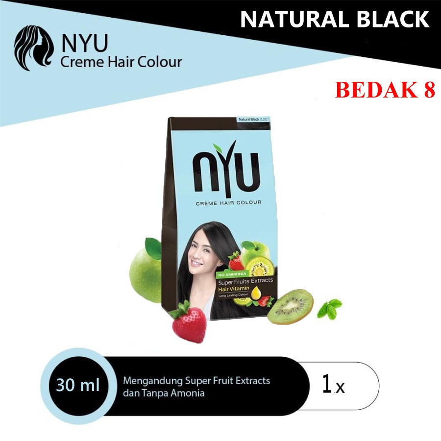 NYU Creme Hair Color/ Cat Rambut/ Semir Rambut Nyu