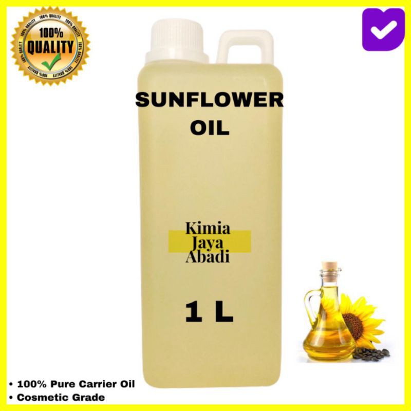 Sunflower Oil 1 Liter / Sunflower Oil Cosmetic Grade / Minyak Biji Bunga Matahari