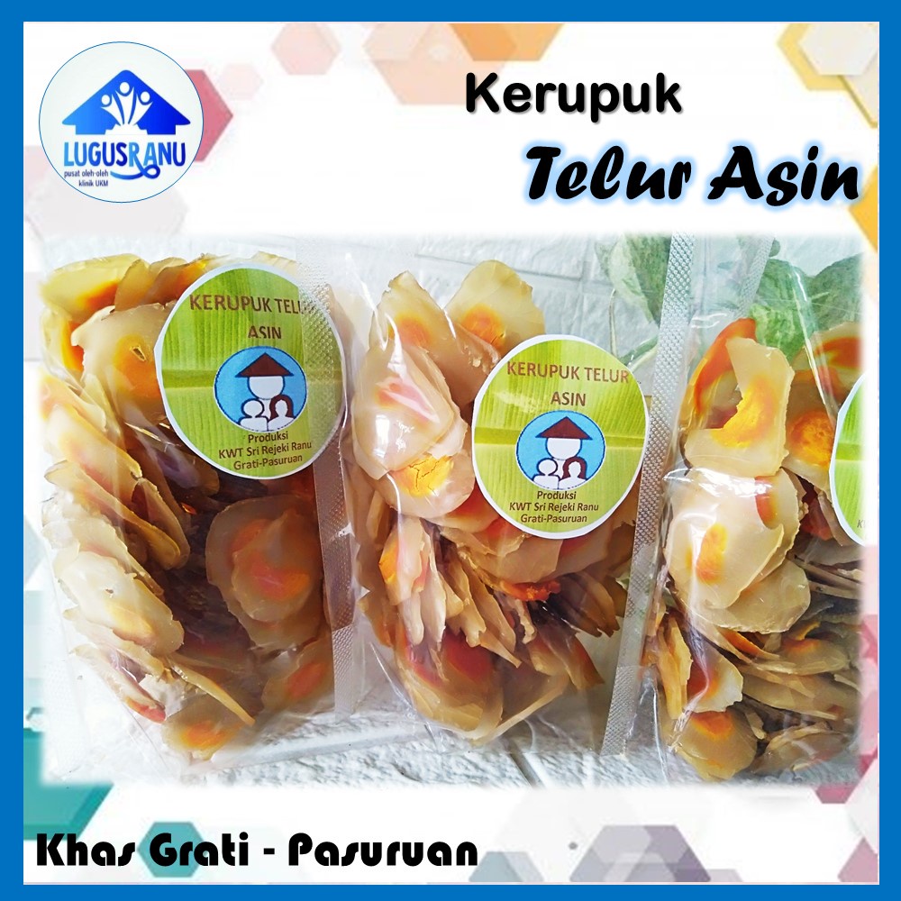 

Kerupuk Telur Asin Mentah Kerupuk KhasDaerah Grati Pasuruan Perlu Digoreng
