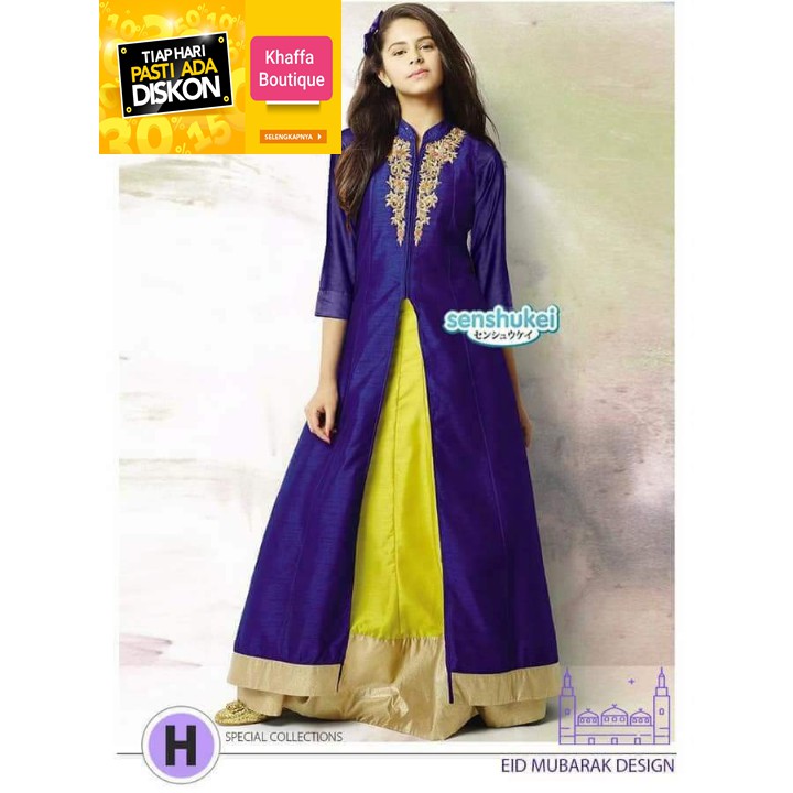 GAMIS SETELAN ANAK INDIA WARNA PURPLE SIZE TEEN BAJU MUSLIM ANAK PEREMPUAN IMPORT SENSHUKEI 31 CY